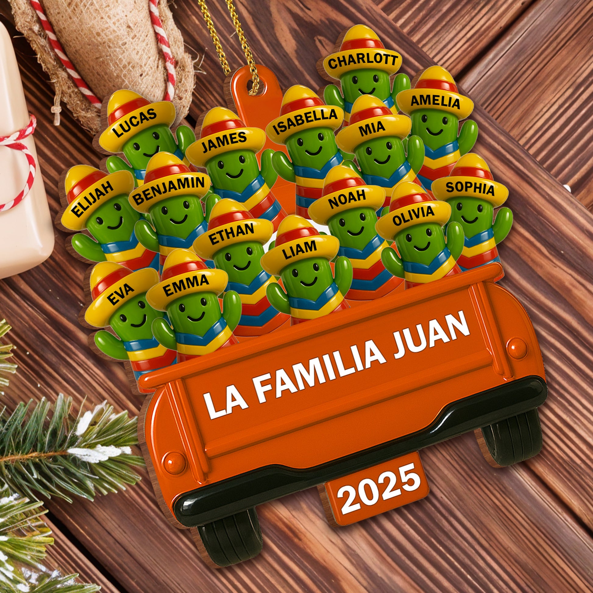 La Familia Juan Family Celebration Bus With Miniature Figures
