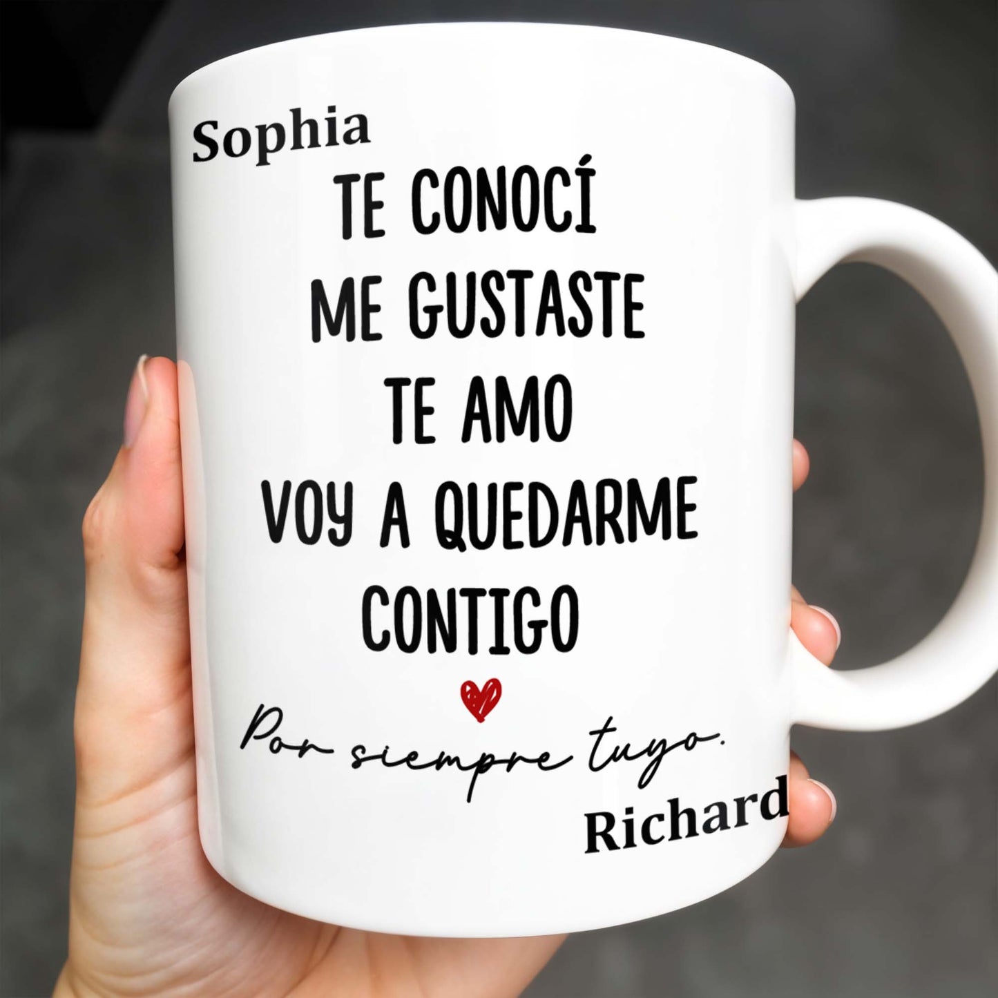 Te Conoc Te Amo, Stay With You Forever, Heart Design