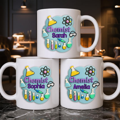 Celebrate Your Inner Scientist With Chemistry-Themed Art - Personalized Custom Coffee Mug - JBS072_MG