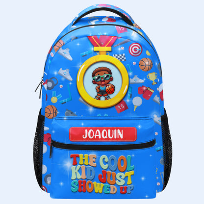 The Sporty Kid - Personalized Custom Backpack - QCUS035_CB