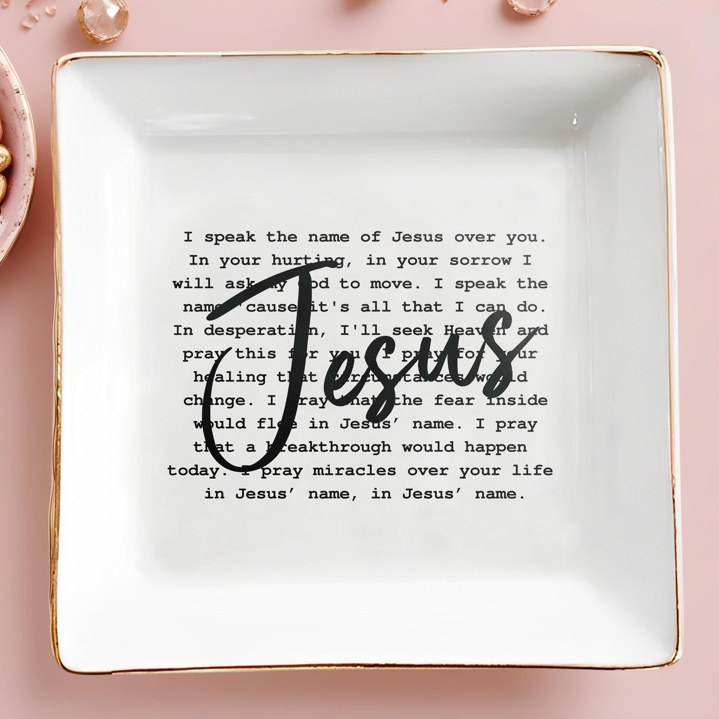 JESUS - Personalized Custom Jewelry Dish - FT009_SCRD