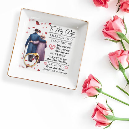 To My Wife - Personalized Custom Jewelry Dish - FM109_SCRD