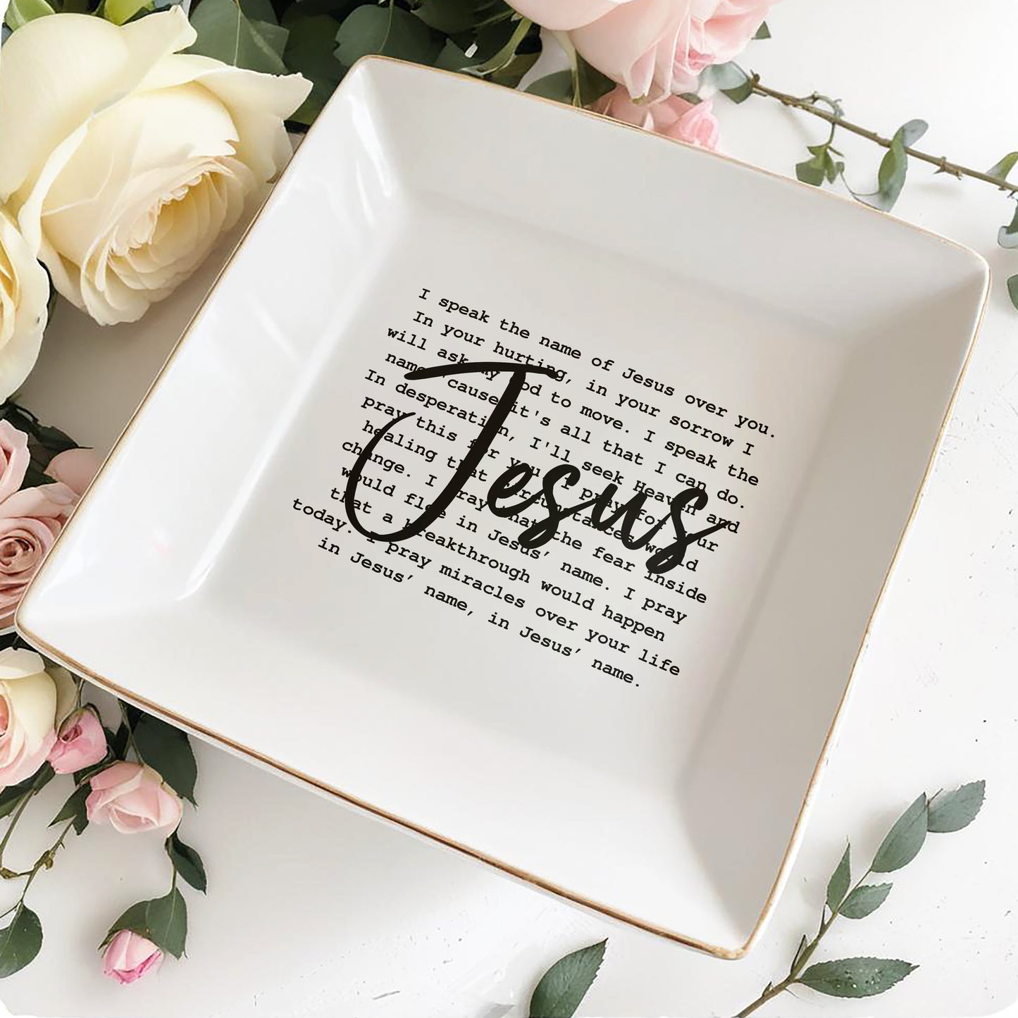 JESUS - Personalized Custom Jewelry Dish - FT009_SCRD