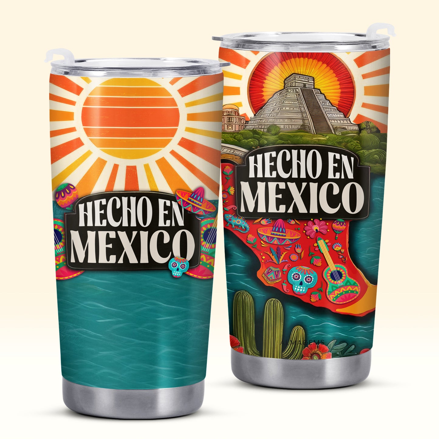 Hecho En Mexico - Personalized Stainless Steel Tumbler 20oz - TB_MX13