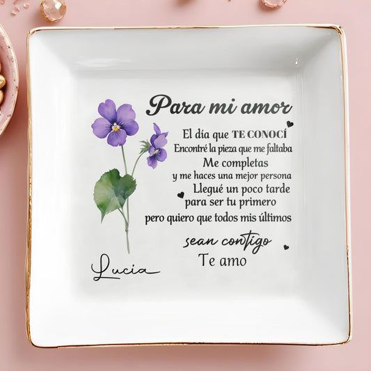 PARA MI AMOR - Personalized Custom Jewelry Dish - CP013_SCRD