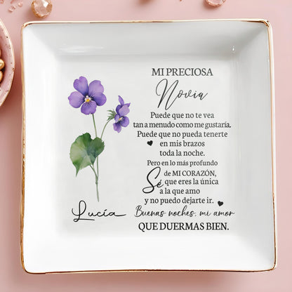 MI PRECIOSA NOVIA - Personalized Custom Jewelry Dish - CP018_SCRD