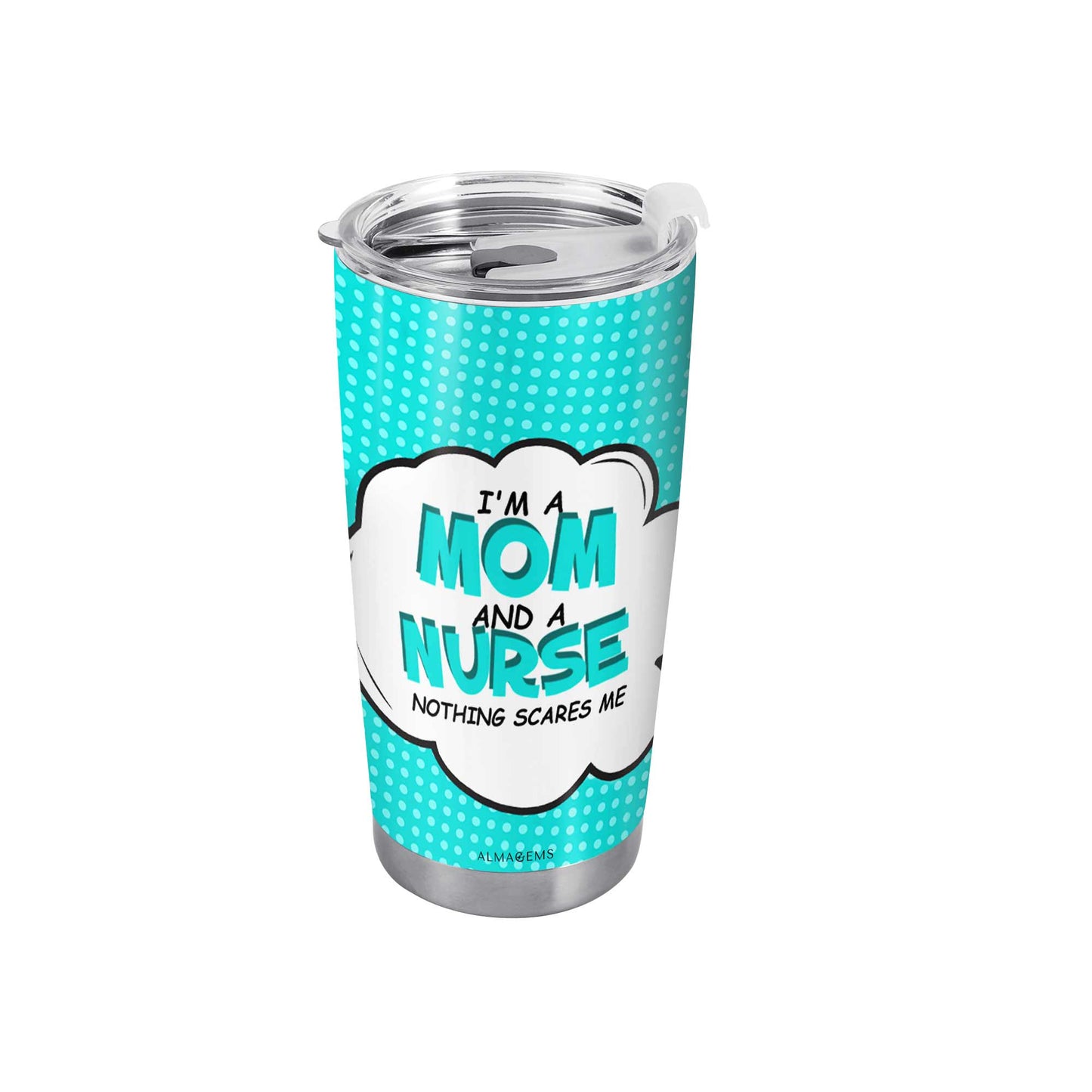 Custom Name And Title - I'm A Mom - Personalized Stainless Steel Tumbler 20oz - MM01TB
