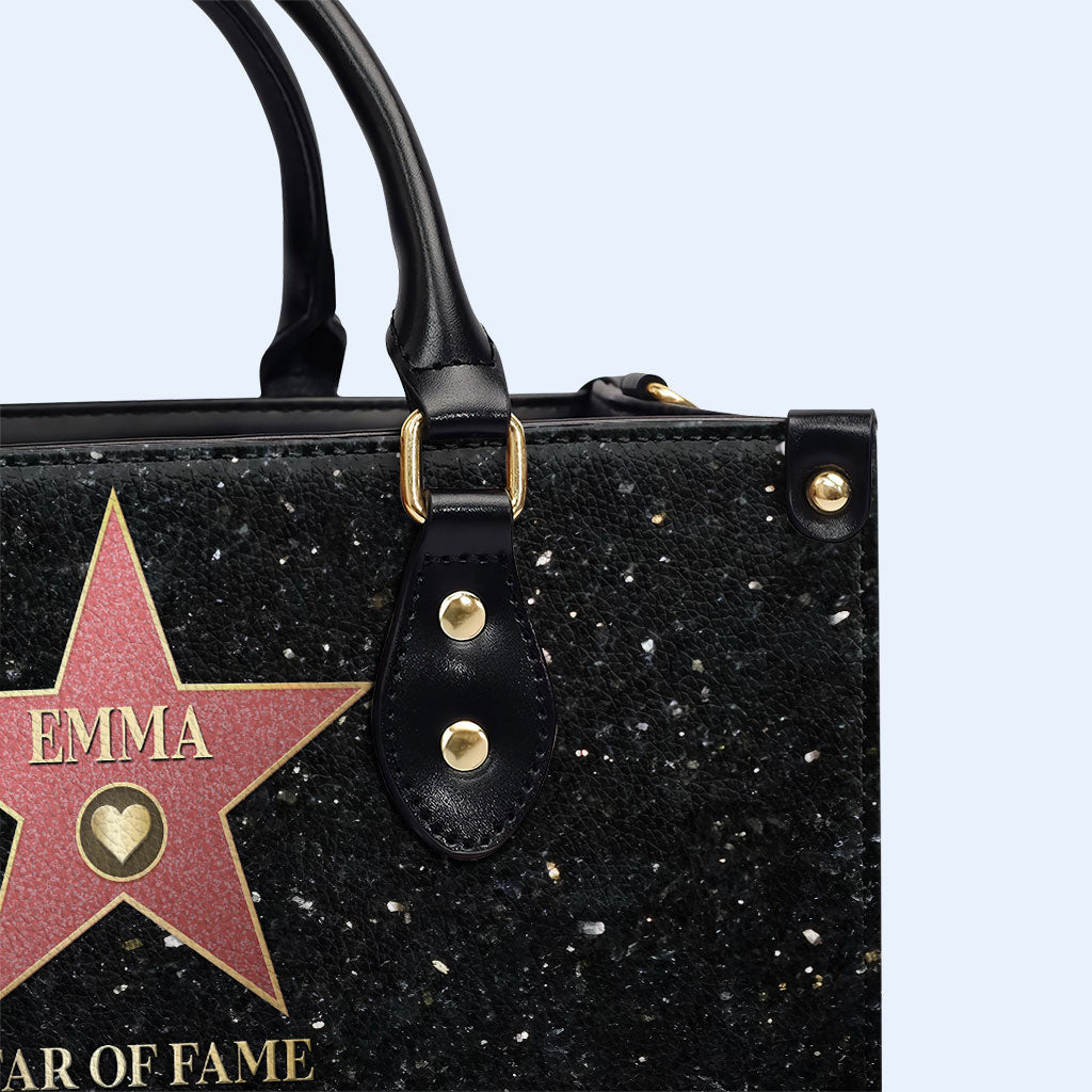 Star Of Fame - Bolso de mano de cuero personalizado - MM26