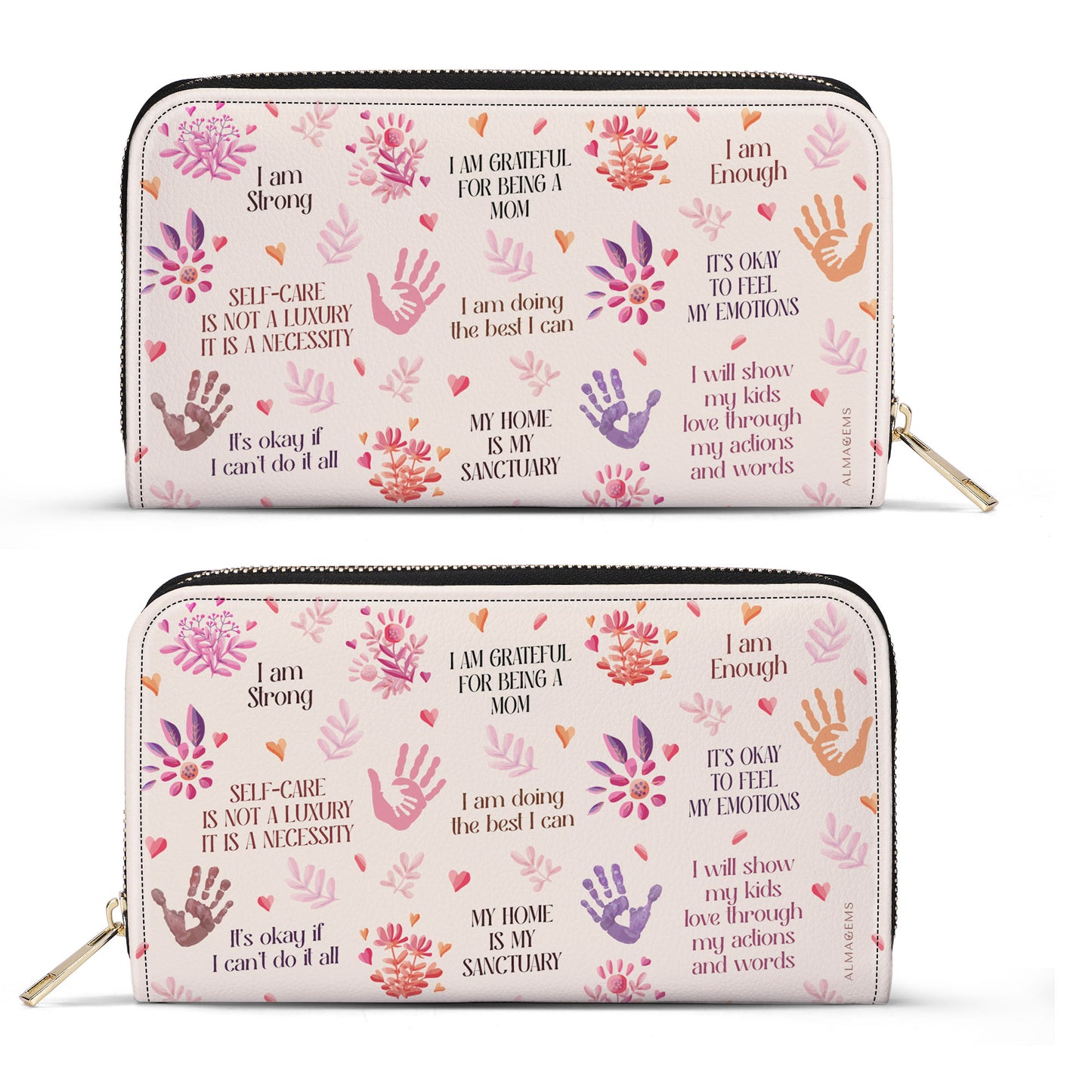 Estoy agradecida por ser mamá - Cartera de piel para mujer - MM27WL