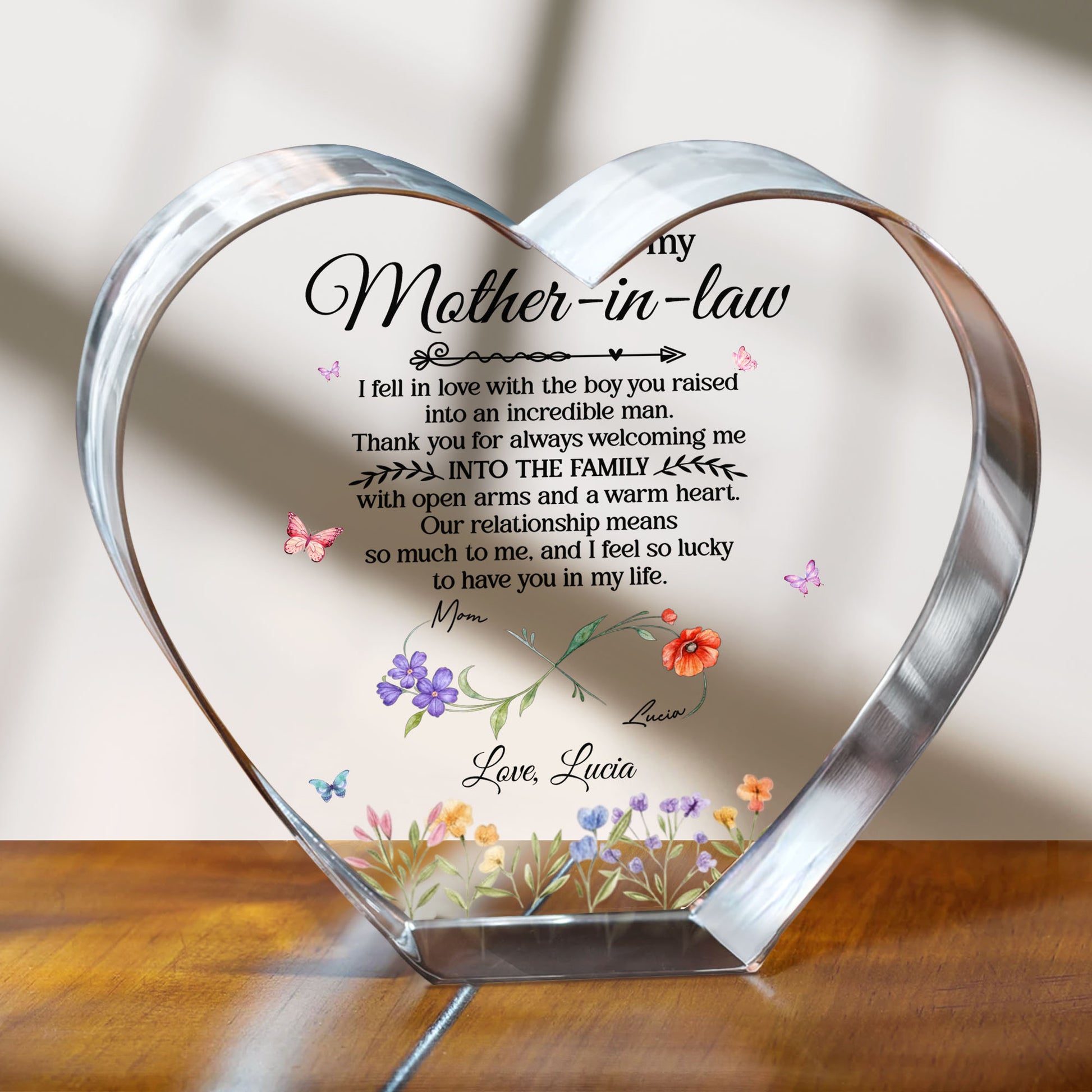 To My Mother-In-Law, Butterflies and Flowers