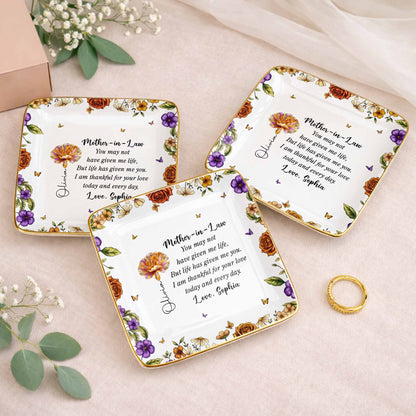 Thankful For Your Love Mother-In-Law, Flowers And Butterflies