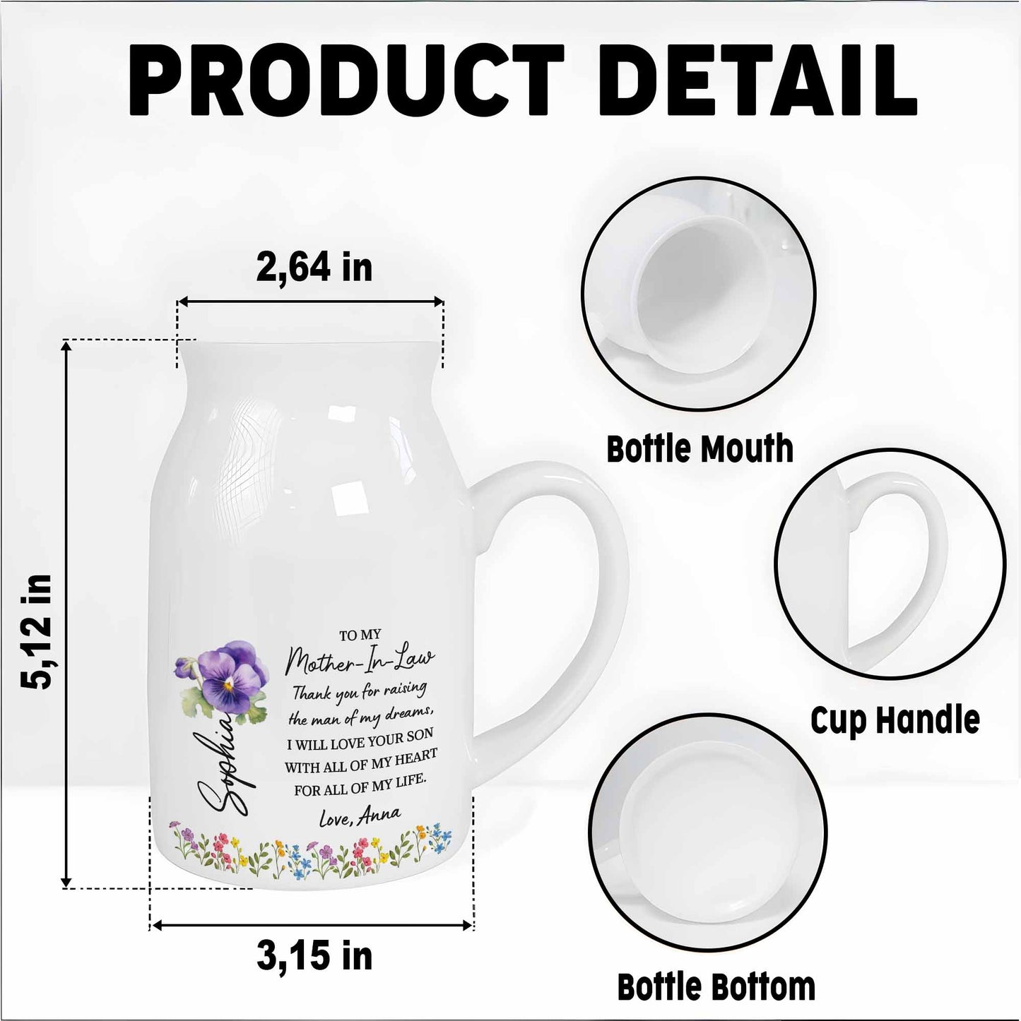 To My Mother-In-Law, Thank You, Love And Flowers