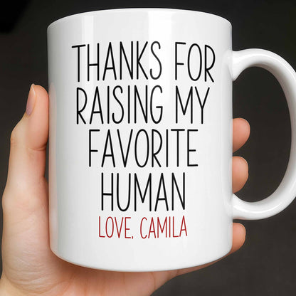 Thanks For Raising My Favorite Human Minimalist Text Design