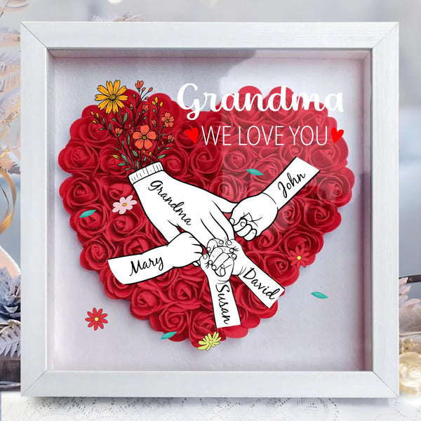 Grandma, We Love You, Flowers and Hands