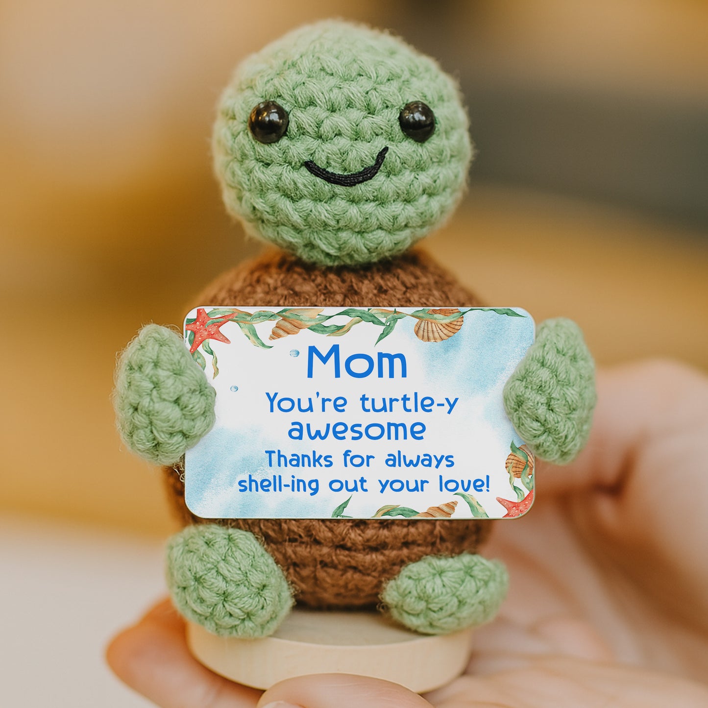 Mom You're Turning This House Into A Home - Crochet Doll With Custom Card - MOM013_CDOLL