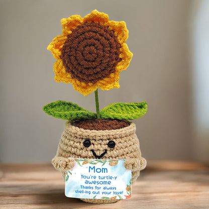 Mom You're Turning This House Into A Home - Crochet Doll With Custom Card - MOM013_CDOLL