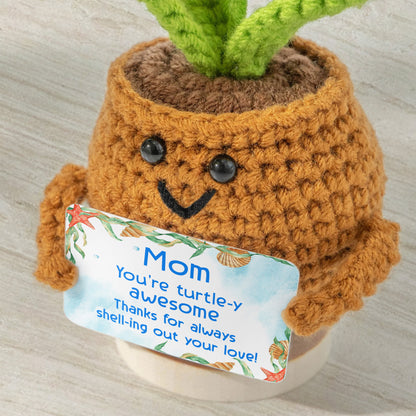 Mom You're Turning This House Into A Home - Crochet Doll With Custom Card - MOM013_CDOLL