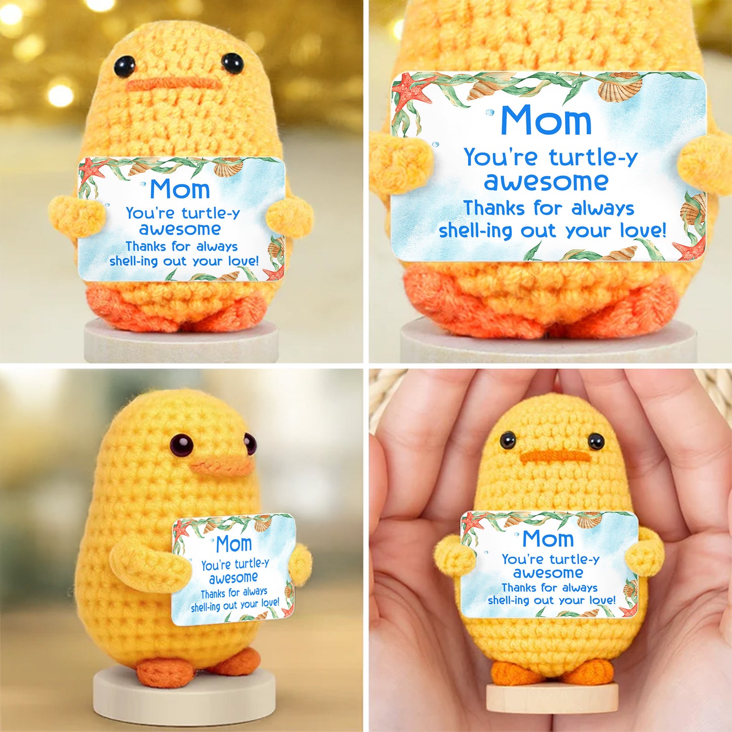 Mom You're Turning This House Into A Home - Crochet Doll With Custom Card - MOM013_CDOLL