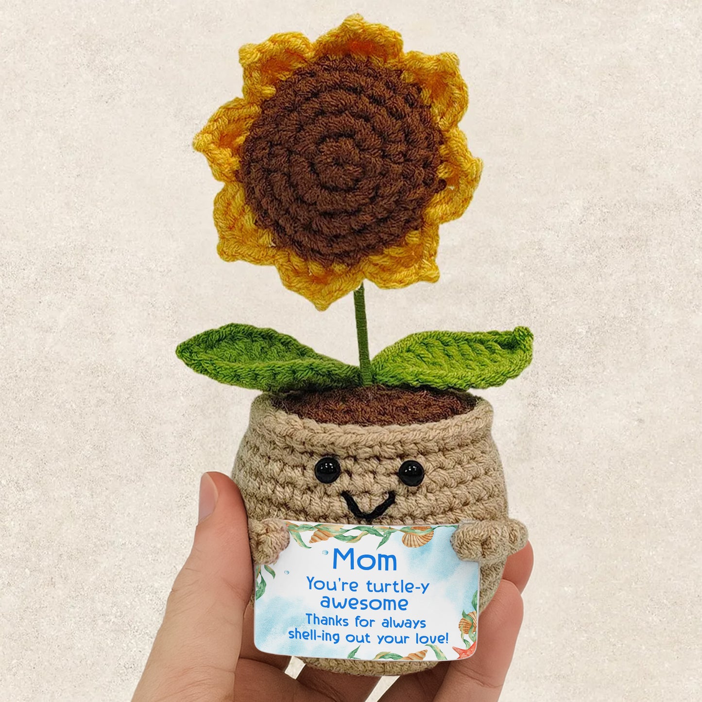 Mom You're Turning This House Into A Home - Crochet Doll With Custom Card - MOM013_CDOLL