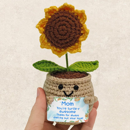 Mom You're Turning This House Into A Home - Crochet Doll With Custom Card - MOM013_CDOLL