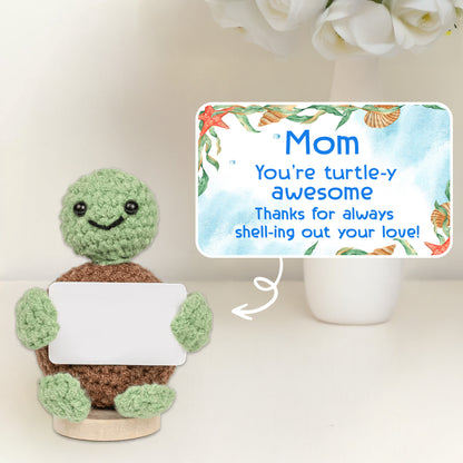 Mom You're Turning This House Into A Home - Crochet Doll With Custom Card - MOM013_CDOLL