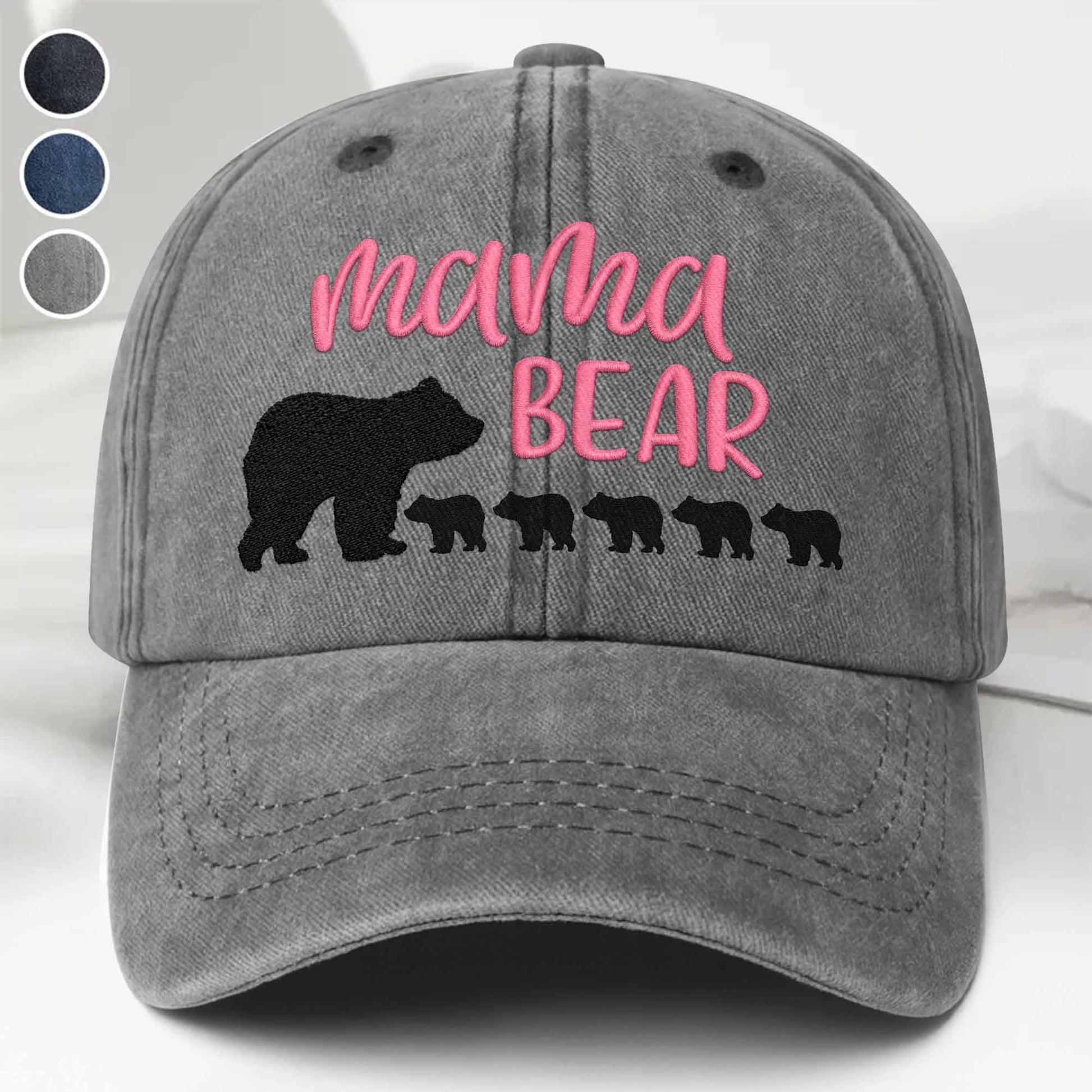 Mama Bear With Her Cubs