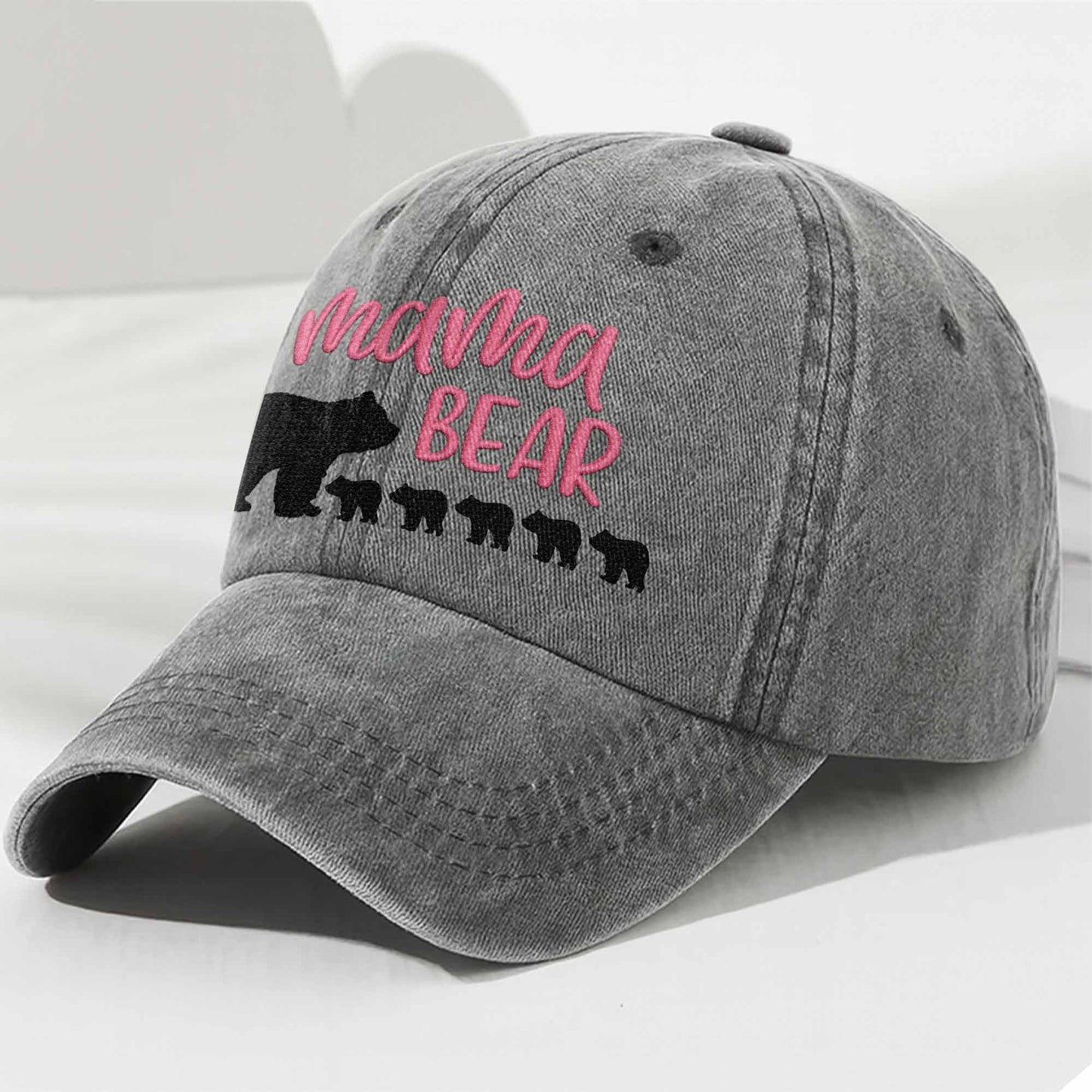 Mama Bear With Her Cubs