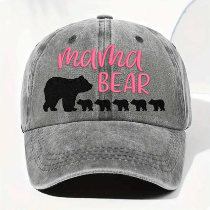 Mama Bear With Her Cubs