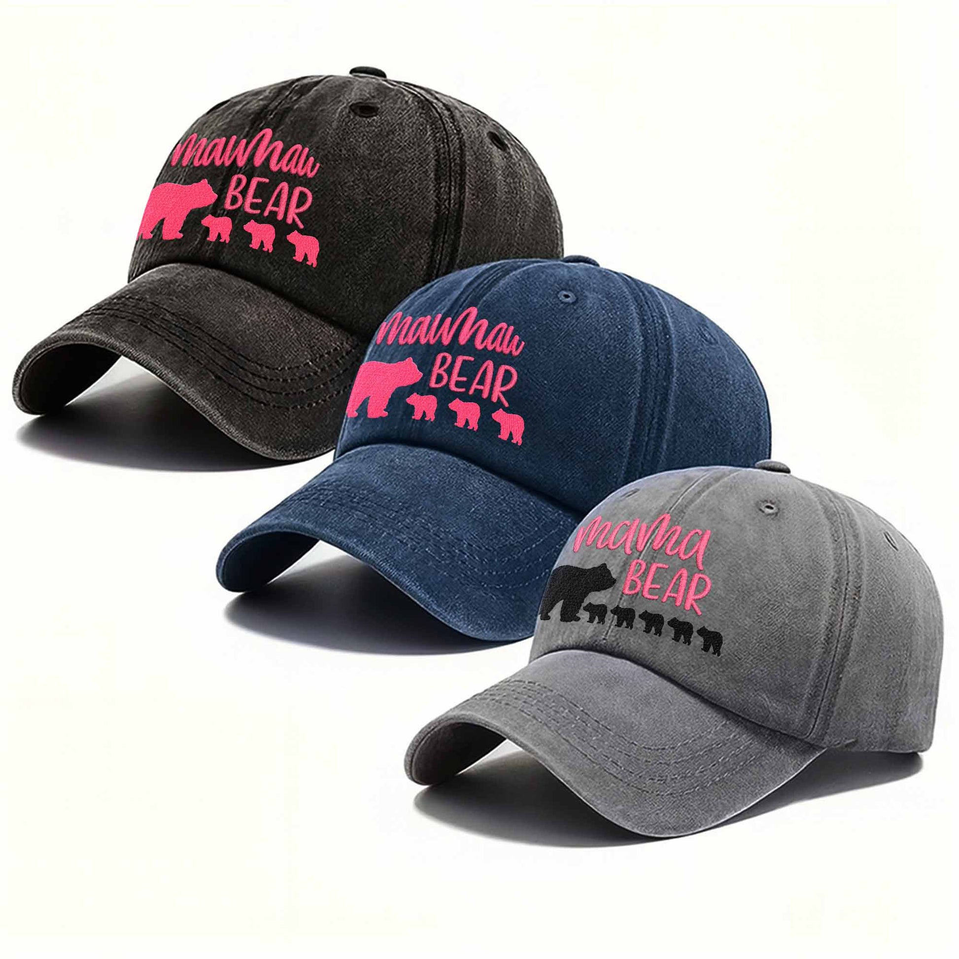 Mama Bear With Her Cubs