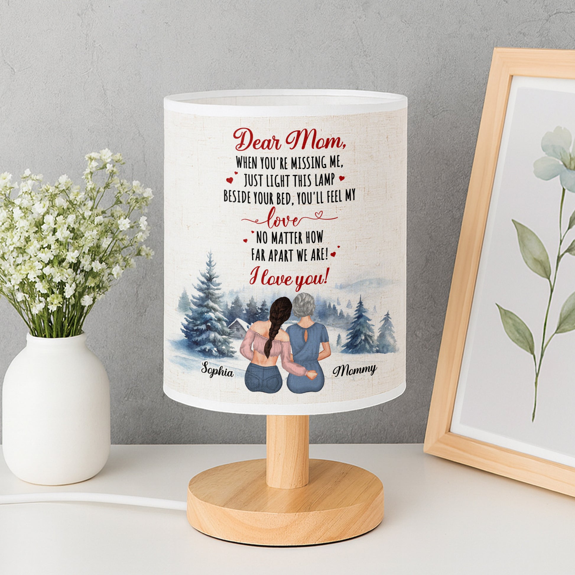 Dear Mom, Feel My Love With This Beautiful Lamp