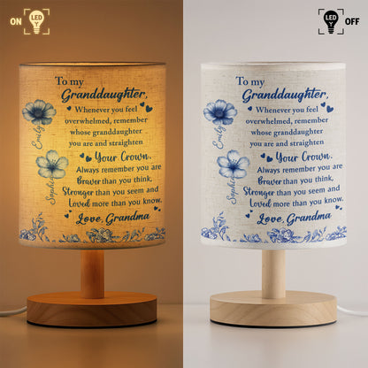 You Are Braver Than You Think With Floral Accents - Personalized Custom Fabric Lamp - MOM020_FLAMP