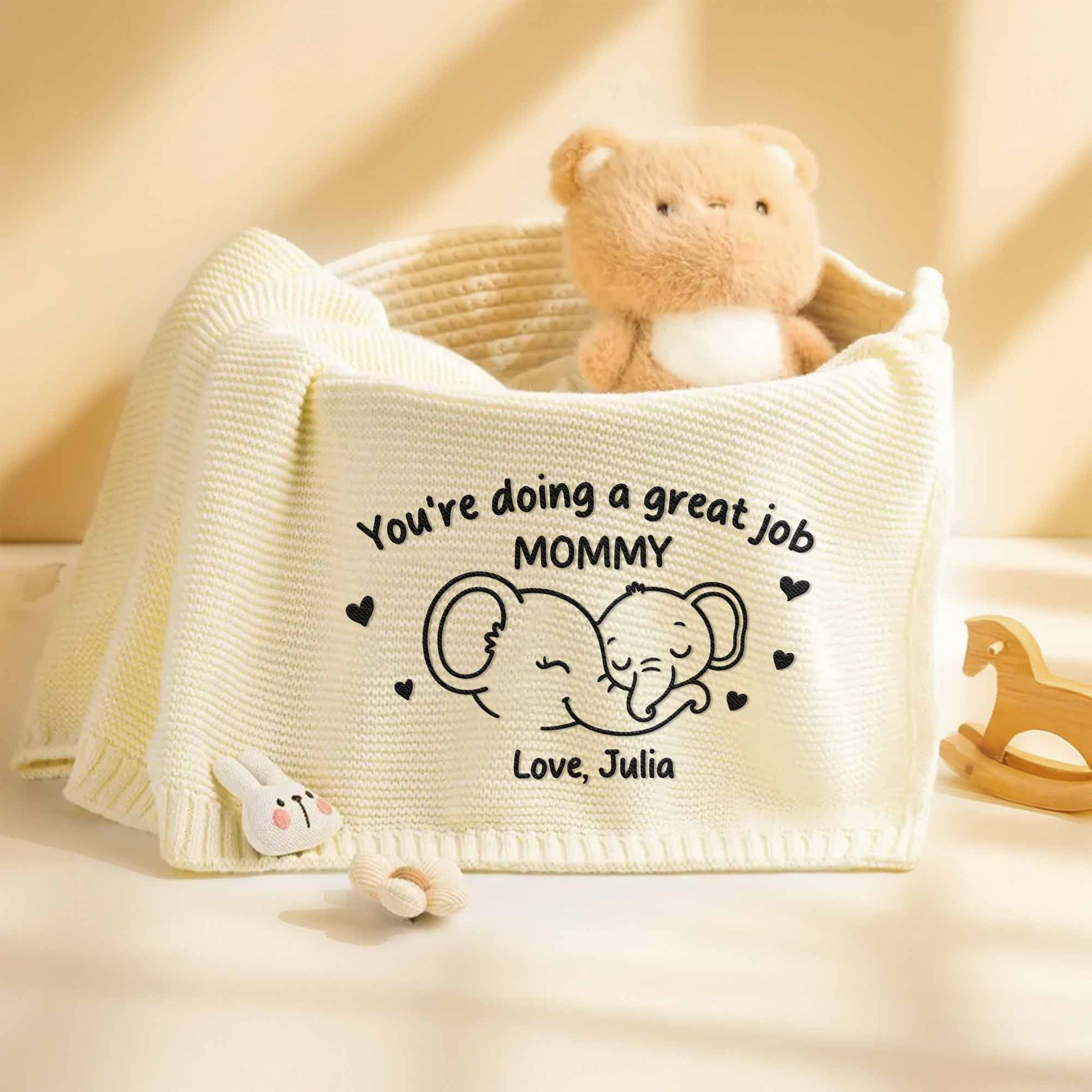 You're Doing A Great Job, MOMMY, Elephant and Hearts