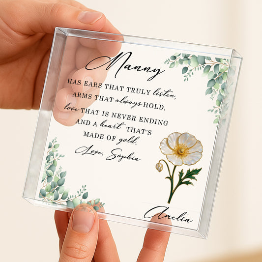 Ears That Truly Listen And A Heart Made Of Gold With Flowers