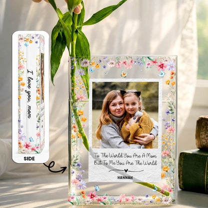 To The World You Are A Mom Flowers Butterfly Heart