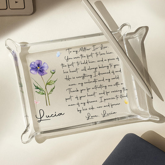 To My Mother In Law Purple Flower Heartfelt Poem