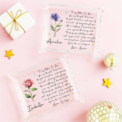 To My Mother In Law Purple Flower Heartfelt Poem