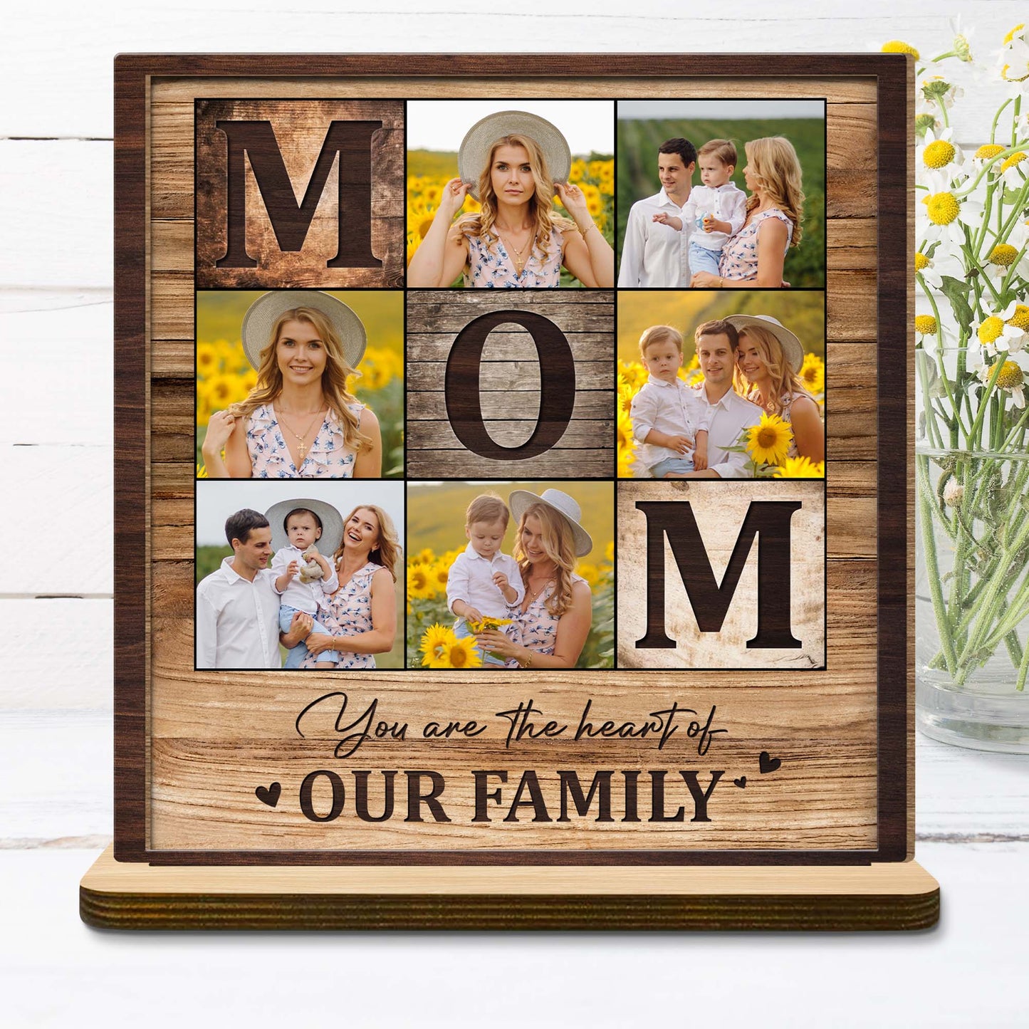 You Are The Heart Of Our Family, Sunflowers And Photos