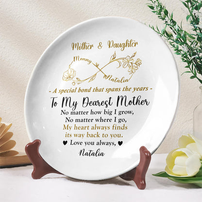 To My Dearest Mother, No Matter How Big I Grow, Flowers And Hearts