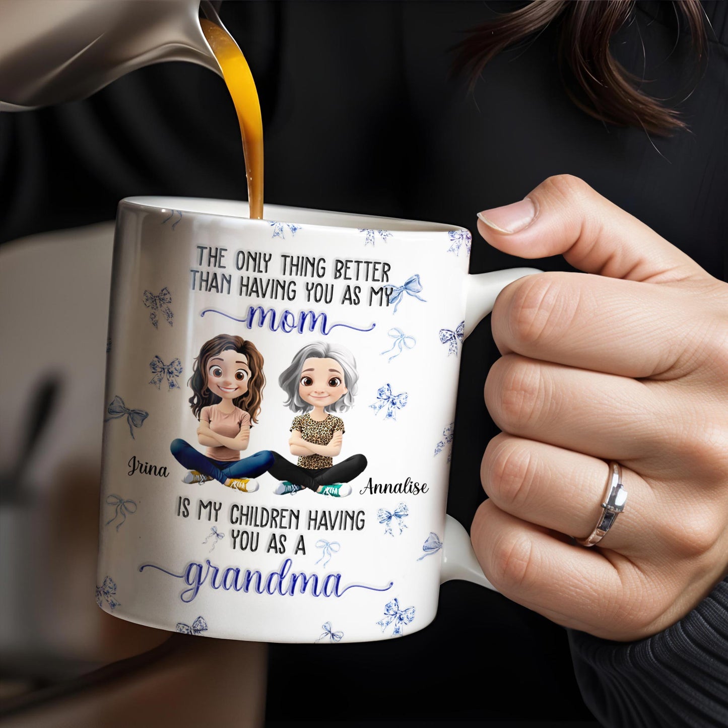 The Only Thing Better Than Having You As My Mom, Bows And Cartoon People