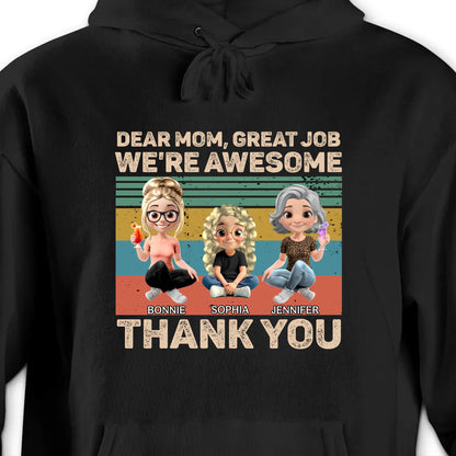 Dear Mom, Great Job We're Awesome Thank You, Cartoon Girls
