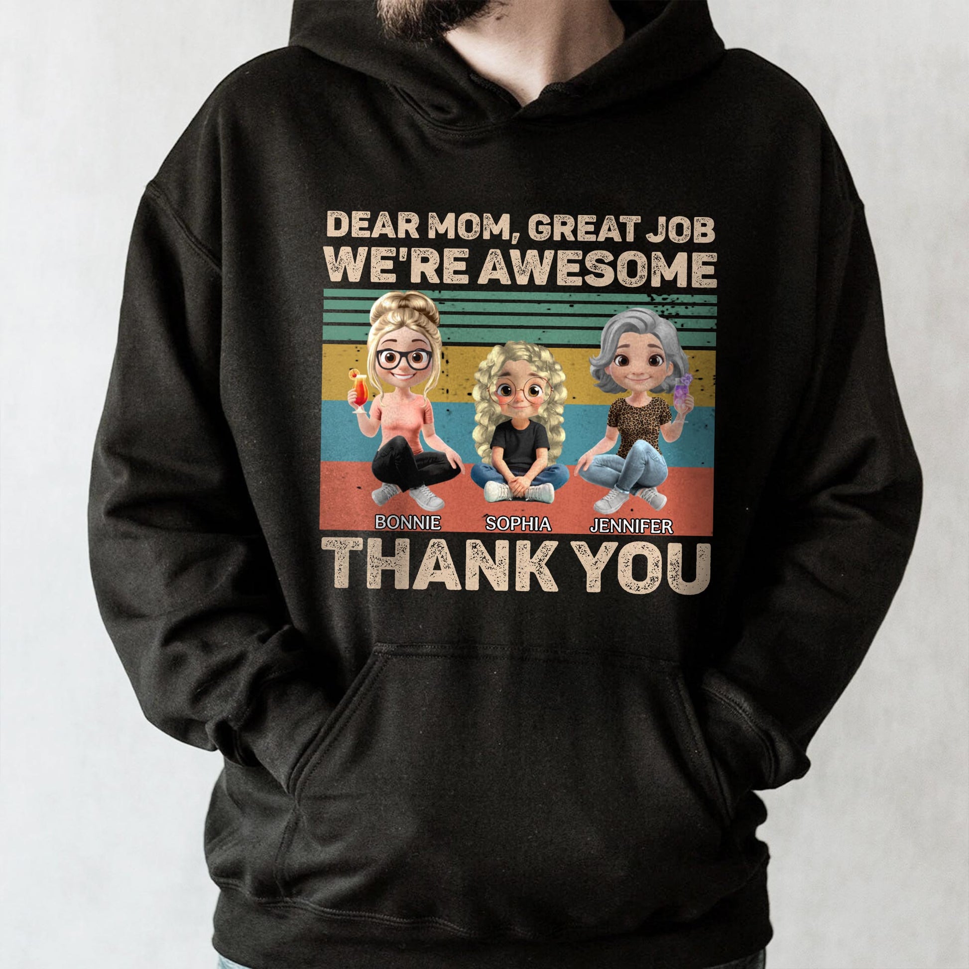 Dear Mom, Great Job We're Awesome Thank You, Cartoon Girls