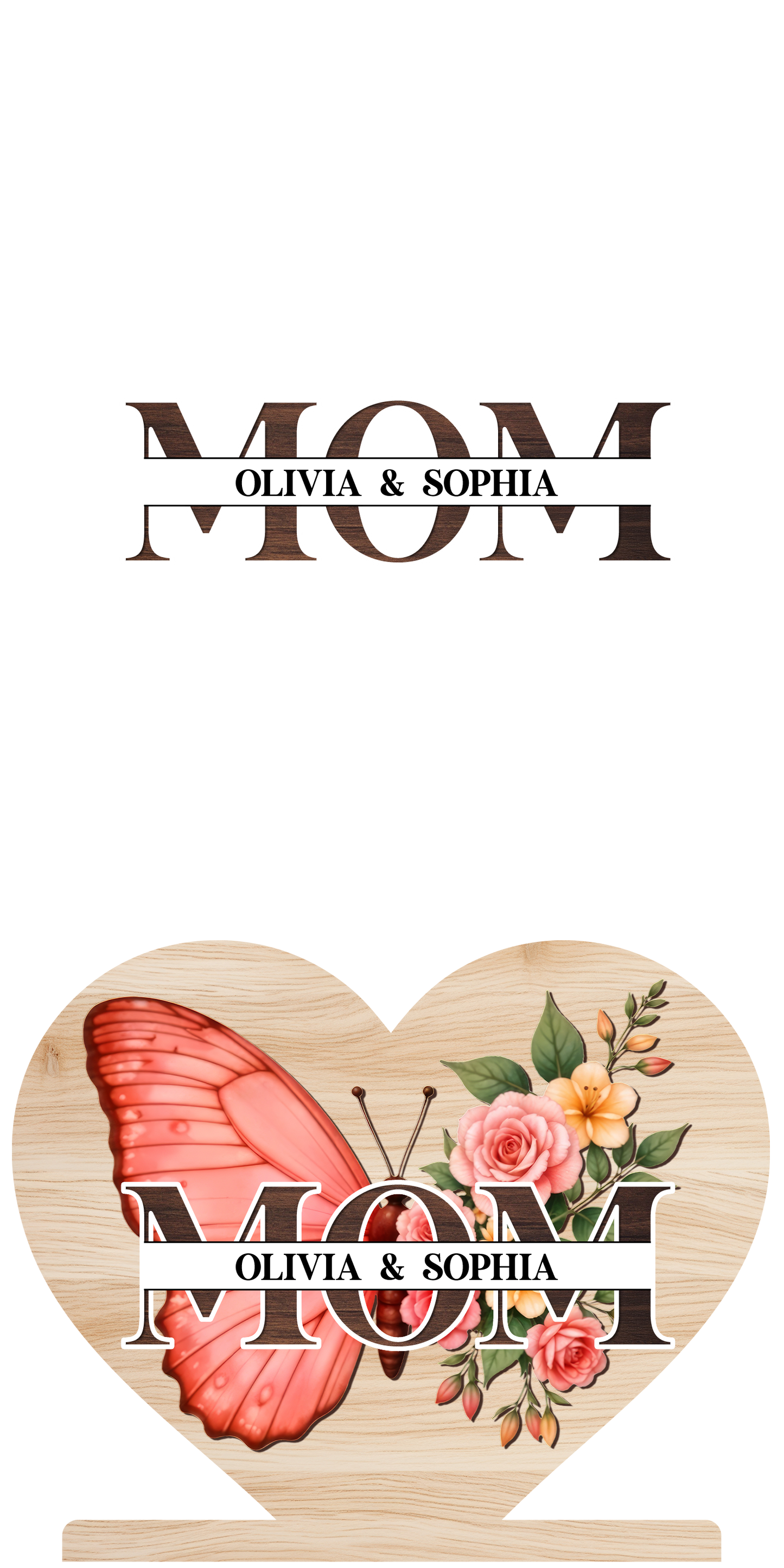 Celebrate The Timeless Connection, Butterfly And Floral Accents