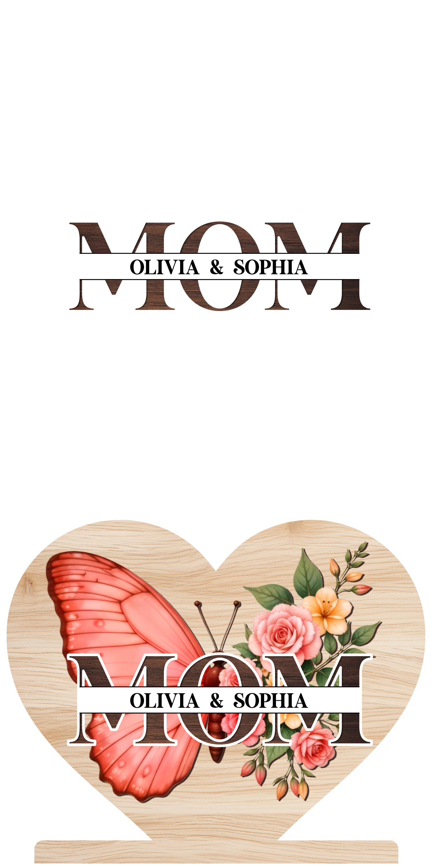 Celebrate The Timeless Connection, Butterfly And Floral Accents