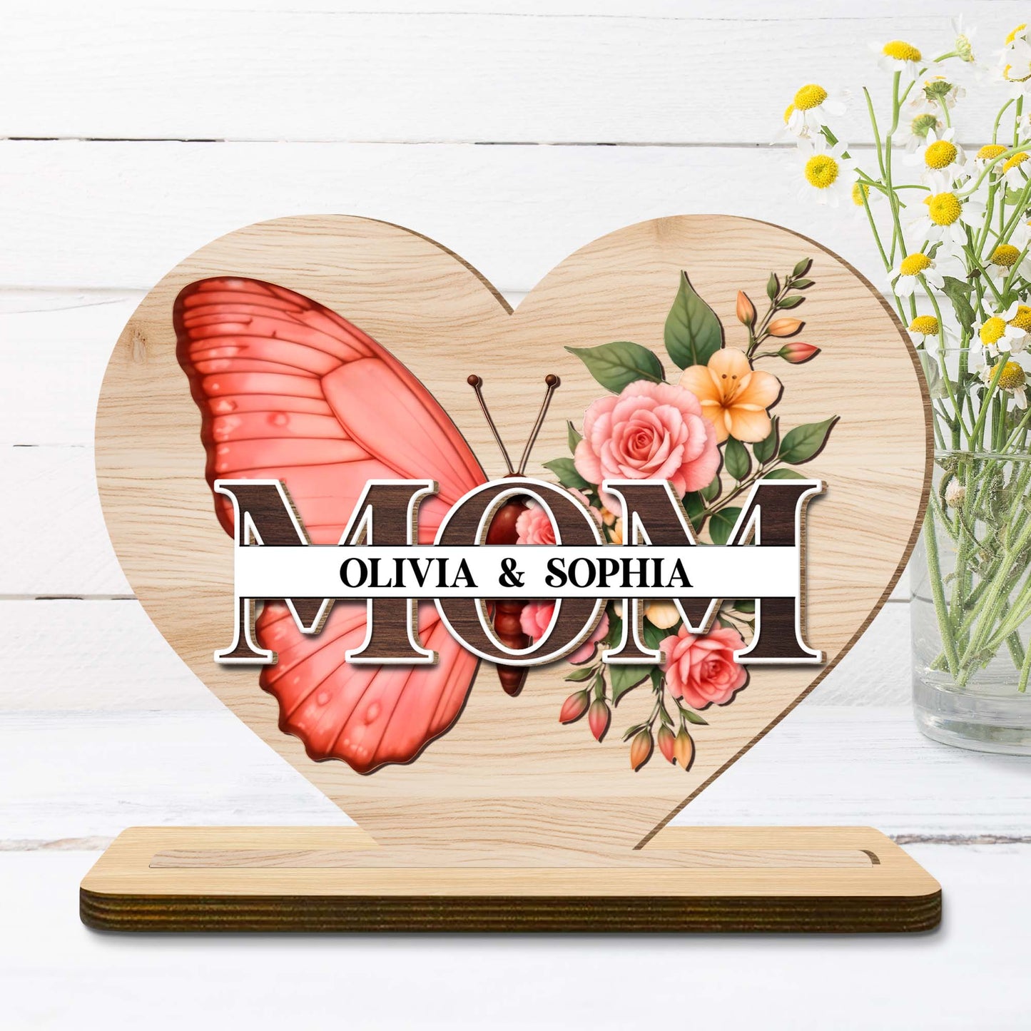 Celebrate The Timeless Connection, Butterfly And Floral Accents