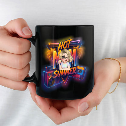 Hot Mom Summer With Palm Trees And Boombox