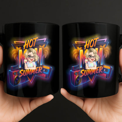 Hot Mom Summer With Palm Trees And Boombox