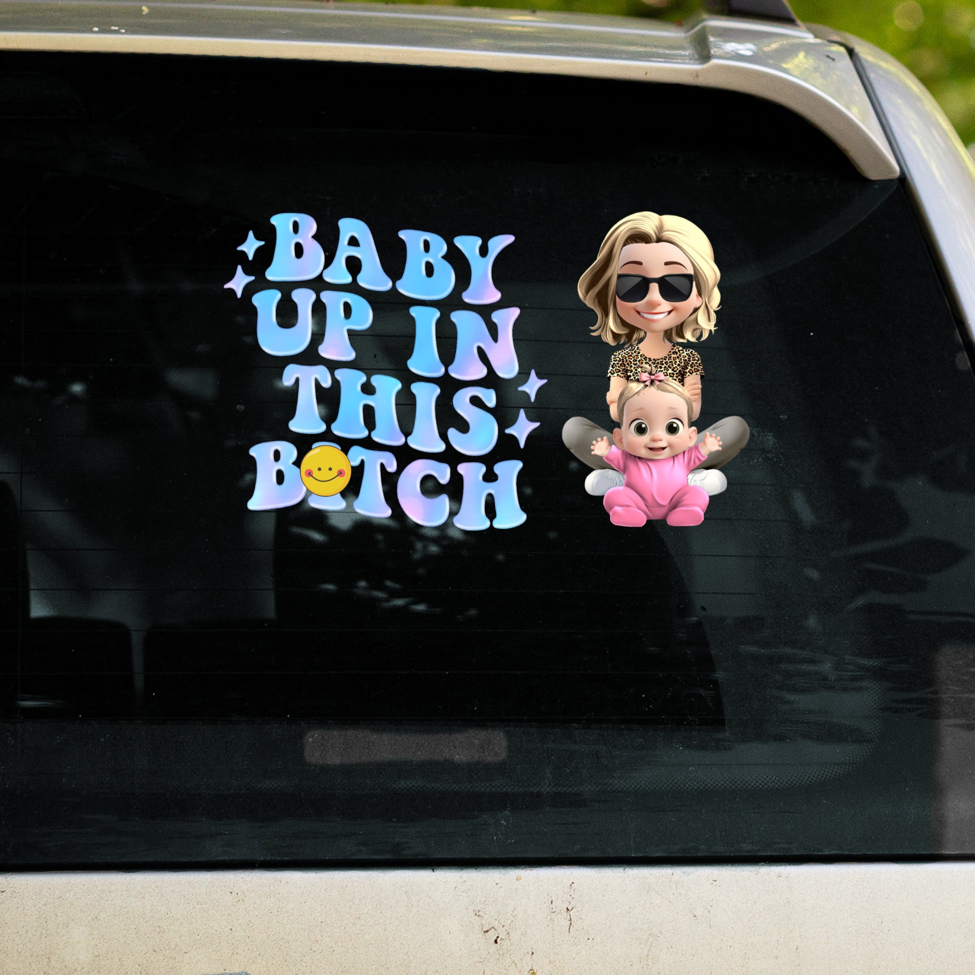 Baby Up In This Decal With Emoji