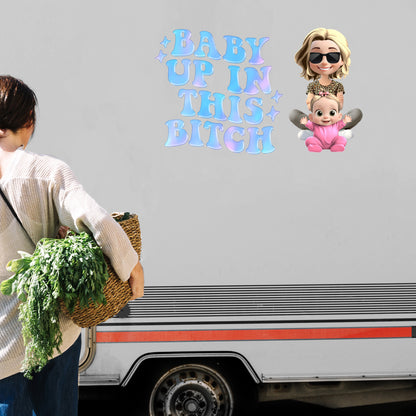 Baby Up In This Decal With Emoji