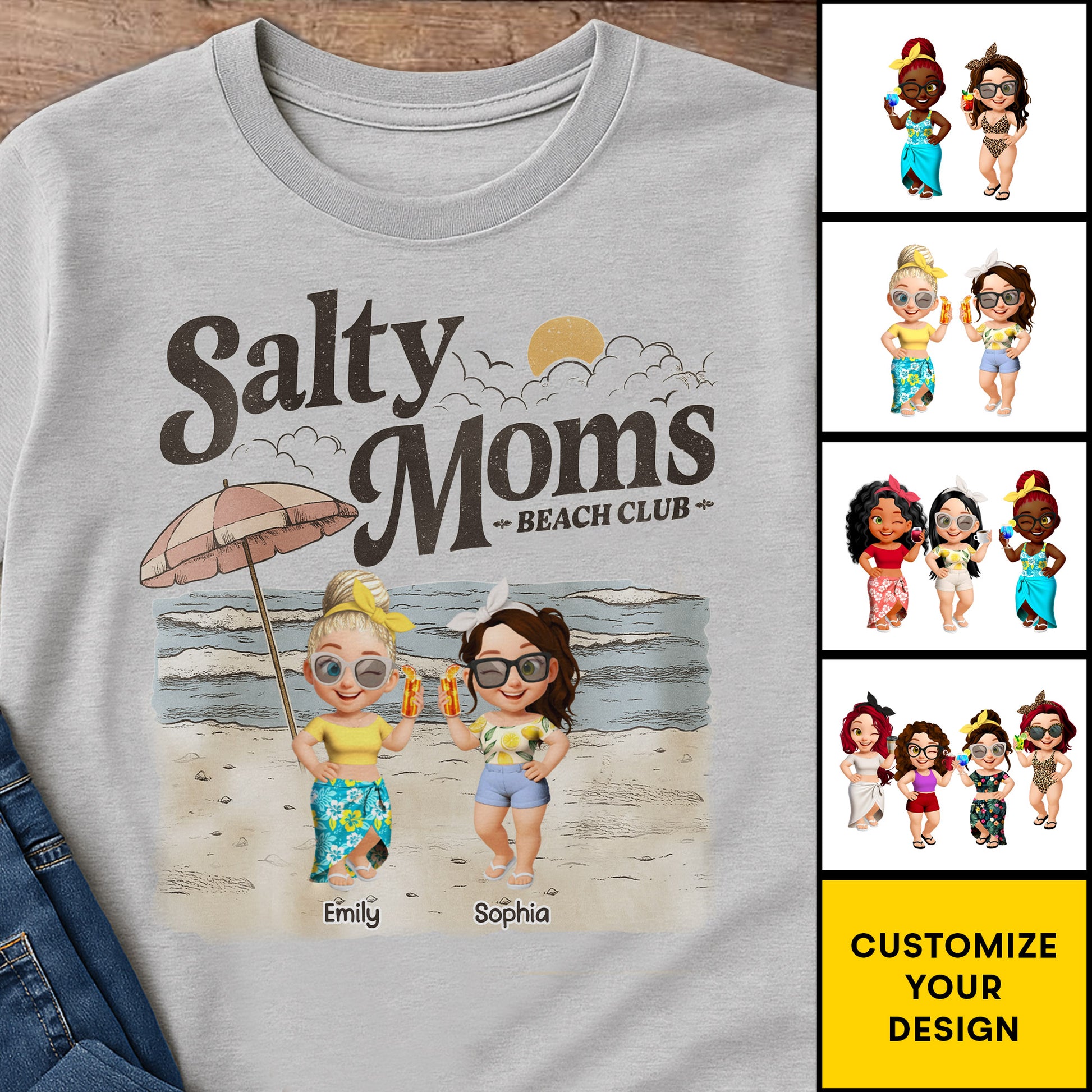Salty Moms Beach Club Fun Summer Design