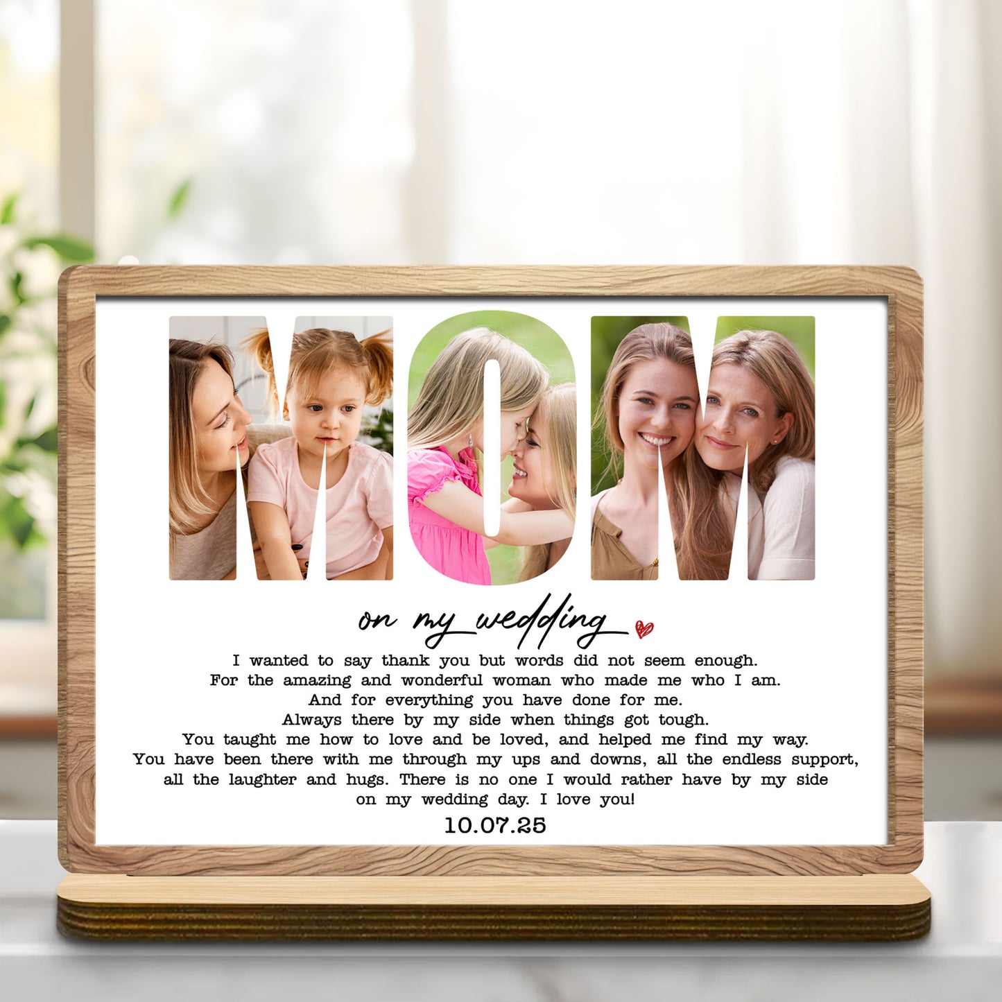 On My Wedding, Heart Design With Personalized Date